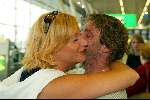 Schiphol 5 mei 2003
vertrek bobo in the bush 
Christine v d Horst