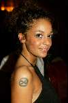 Amsterdam 15 mei 2003
premiere the matrix in tuschinski
fajah lourens met tatoo\'s