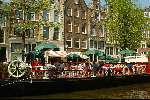 Horecaboot aan de grachten van Amsterdam
Sloepenroute