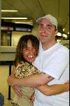 Schiphol 5 mei 2003
vertrek bobo in the bush 
horace cohen met Sabine Koning