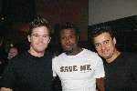 Amsterdam 23 mei 2003
save the oerang oetang in hotel arena
johnny de mol  wilfred genee en john williams