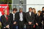 Hilversum 6 mei 2003
herdenking moord pim fortuyn op mediapark
martin fortuyn, hans smolders, bob smalhout en hulpverlener