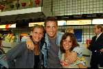 Schiphol 5 mei 2003
vertrek bobo in the bush 
Marie Carmen Oudendijk Mathias Scholten,  Sabine Koning