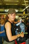 Schiphol 5 mei 2003
vertrek bobo in the bush 
peggy jane de schepper