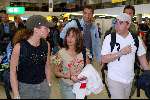 Schiphol 5 mei 2003
vertrek bobo in the bush 
peggy jane de schepper,horace cohen,
Marie Carmen Oudendijk Mathias Scholten,  Sabine Koning,