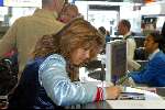 Amsterdam 13 mei 2003
Vertrek silvie meis bij schiphol