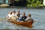 Amsterdam 29 Mei 2003
Thom Hoffman wordt geintervieuwd op een roeiboot op de Amstel