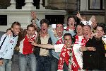 Amsterdam 9 mei 2004
Ajax fans na kampioenschap bij amstel hotel