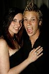 Amsterdam 25 mei 2004
FHM party in de powerzone.
Aukje v Ginneken met ring en  Jamie