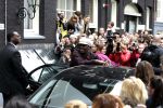 Amsterdam 05 mei 2004
Bernie Mac bij opnames ocean 12met beveiliging Winston