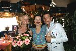 Volendam 19 mei 2004
Jan Smit uitreiking nieuwe cd en nieuw BMW X3.
Jan Smit met Birgit Schuurman en Bridget Maasland
