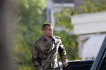 Amsterdam 5 mei 2004
Brad Pitt  bij opnames ocean 12.