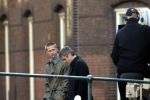 Amsterdam 5 mei 2004
Brad Pitt  bij opnames ocean 12.