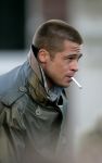 Amsterdam 5 mei 2004
Brad Pitt  bij opnames ocean 12.