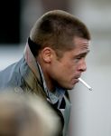 Amsterdam 5 mei 2004
Brad Pitt  bij opnames ocean 12.