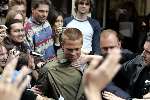 Amsterdam 05 mei 2004
Bratt Pitt en George Clooney opnames Ocean 12