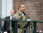 Amsterdam 5 mei 2004
Brad Pitt  bij opnames ocean 12.