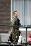 Amsterdam 5 mei 2004
Brad Pitt  bij opnames ocean 12.