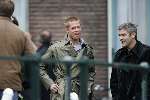 Amsterdam 05 mei 2004
Bratt Pitt en George Clooney opnames Ocean 12