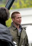 Amsterdam 5 mei 2004
Brad Pitt  bij opnames ocean 12.