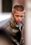 Amsterdam 5 mei 2004
Brad Pitt  bij opnames ocean 12.