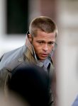 Amsterdam 5 mei 2004
Brad Pitt  bij opnames ocean 12.