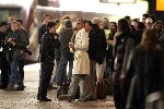 Haarlem 13 mei 2004
Brad Pitt en  Matt Damon  opnames station Haarlem.