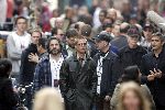 Amsterdam 19 mei 2004
Brad Pitt George Clooney en Matt Damon opnames voor de film ocean's 12