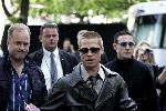 Amsterdam 19 mei 2004
Brad Pitt George Clooney en Matt Damon opnames voor de film ocean's 12