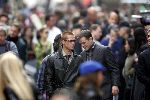 Amsterdam 19 mei 2004
Brad Pitt George Clooney en Matt Damon opnames voor de film ocean's 12