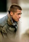 Amsterdam 5 mei 2004
Brad Pitt  bij opnames ocean 12.