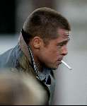Amsterdam 05 mei 2004
Bratt Pitt en George Clooney Viewing Movie Ocean 12