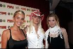 Amsterdam 25 mei 2004
FHM party in de powerzone.
Inge Schrama Angela Kluivert en Bridget Maasland