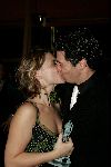 Rotterdam  10 mei 2004
Uitreiking Musical Awards in nieuw Luxor.
Celine Purcell kussend  met vriend
