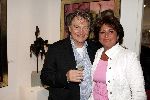 Hollandsche Rading 30 mei 2004
Opening expositie  Dominic Grant en Astrid Engels.
Paul Fagel met Christine Kroonenberg