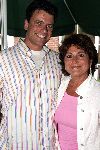 Hollandsche Rading 30 mei 2004
Opening expositie  Dominic Grant en Astrid Engels.
Christine Kroonenberg met nieuwe vriend