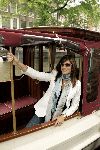 Amsterdam 30 mei 2004
Cindy Crawford in Amsterdam op een boot.