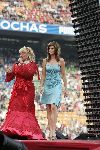 Amsterdam 31 mei 2004
Cindy Crawford bij presentatie nieuwe parfum met Karin Bloemen