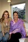 Amsterdam 6 mei 2004
Rebecca Loos  samen met Danielle Overgaag in hotel the Blakes in Amsterdam
