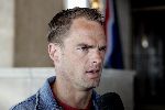 Noordwijk 26 mei 2004
Spelers Nederlands elftal melden zich bij Huis ter Duin voor trainingskamp EK Portugal. 
Frank de Boer
