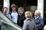 Amsterdam 05 mei 2004
George Clooney verlaat het Pulitzer hotel. opnames Ocean 12.