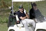 Noordwijk 10 mei 2004
George Clooney en Matt Damon golfen op de Noorwijkse Golfclub.