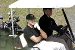 Noordwijk 10 mei 2004
George Clooney en Matt Damon golfen op de Noorwijkse Golfclub.
