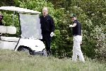 Noordwijk 10 mei 2004
George Clooney en Matt Damon golfen op de Noorwijkse Golfclub.