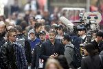 Amsterdam 19 mei 2004
Brad Pitt George Clooney en Matt Damon opnames voor de film ocean's 12