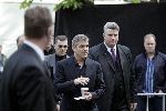 Amsterdam 19 mei 2004
Brad Pitt George Clooney en Matt Damon opnames voor de film ocean's 12