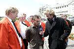 Noordwijk 26 mei 2004
Spelers Nederlands elftal melden zich bij Huis ter Duin voor trainingskamp EK Portugal. 
Wesley Sneijder met Hans Kraay jr