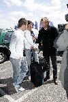 Noordwijk 26 mei 2004
Spelers Nederlands elftal melden zich bij Huis ter Duin voor trainingskamp EK Portugal.
Rafael v d Vaart en Hans Kraay jr