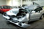 Eindhoven  23 mei 2004
Auto Harry v Raaij na ongeluk. Mercedes S klasse. Tegenligger