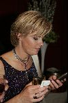 Rotterdam  10 mei 2004
Uitreiking Musical Awards in nieuw Luxor.
Irene Moors met gsm
